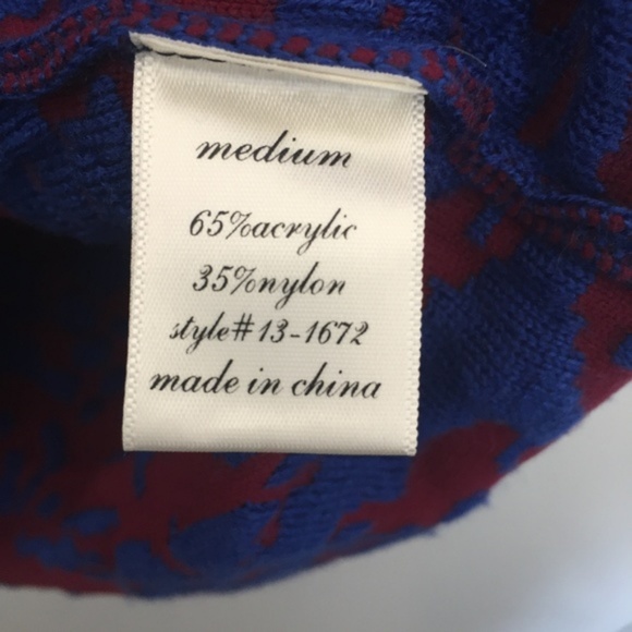 Francesca’s Collection Blue Rain Patterned Sweater Dress – Size Medium - Picture 3 of 5